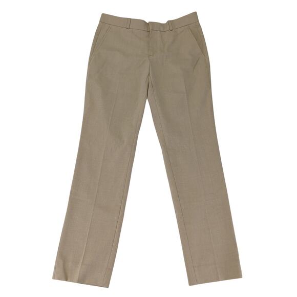 Banana Republic Ryan Straight Trouser Dress Pants Khaki Stretch 876860 Women's 4 - Picture 1 of 9